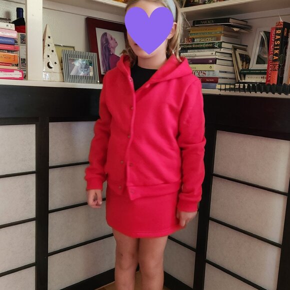 Girls Red Sz 8-10 Matching Set a Jacket and a Mini Skirt Lot Bundle NEW - Picture 4 of 7